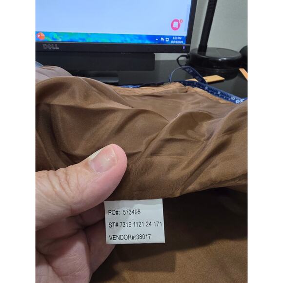 Vintage Y2K Suede Leather Western Vest by Stonebridge 100% leather Zip Brown - Picture 8 of 8